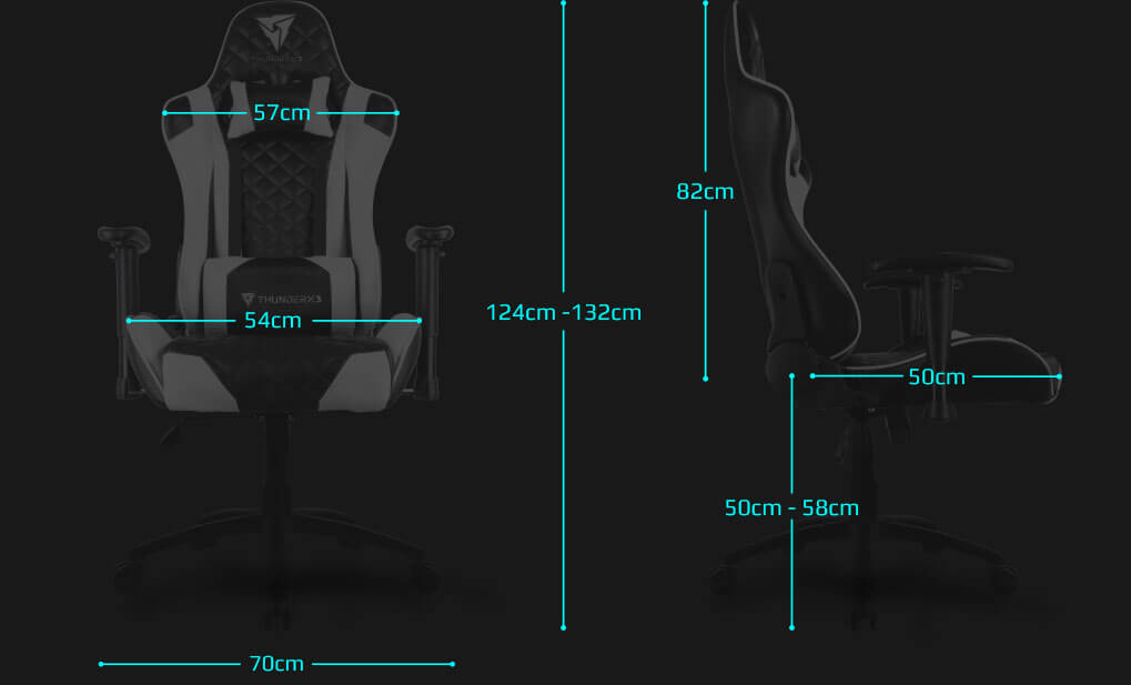 Thunder x3 gaming chair black and red discount tgc12